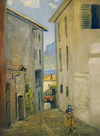 Street in Lugano by Louis Michel Eilshemius